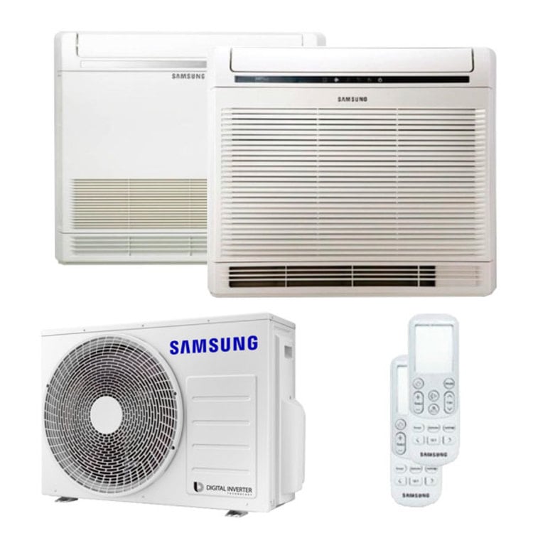 Condizionatore Samsung console dual split 9000+18000 BTU inverter A+++ unità esterna 5,2 kW