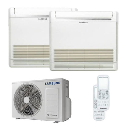 Condizionatore Samsung console dual split 9000+9000 BTU inverter A+++ unità esterna 4,0 kW