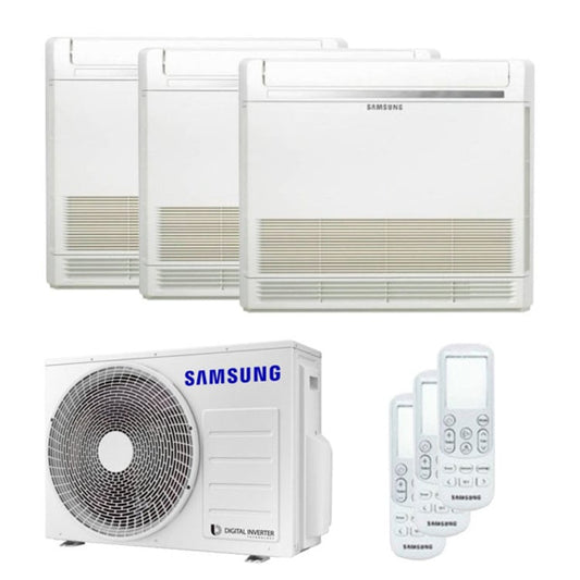 Condizionatore Samsung console trial split 9000+9000+9000 BTU inverter A+++ unità esterna 5,2 kW