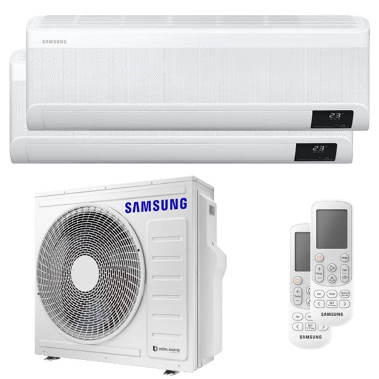 Condizionatore Samsung WindFree AVANT dual split 18000+18000 BTU inverter A++ wifi unità esterna 8,0 kW