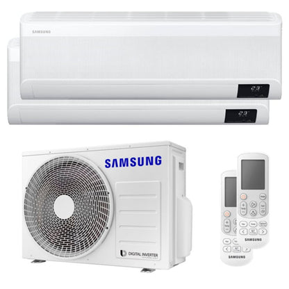 Condizionatore Samsung WindFree AVANT dual split 7000+18000 BTU inverter A++ wifi unità esterna 5,2 kW