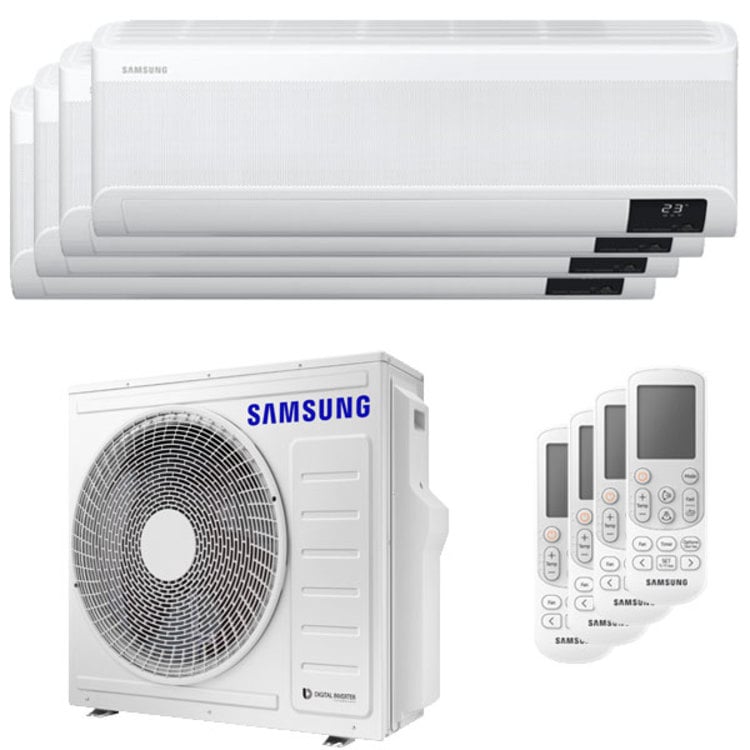 Condizionatore Samsung windfree Avant quadri split 7000+7000+7000+12000 BTU inverter A++ wifi unità esterna 8,0 kW