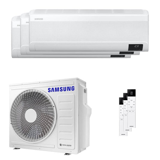 Condizionatore Samsung Windfree Elite 2023 trial split 12000+12000+12000 BTU inverter A++ wifi unità esterna 6.8 kW 