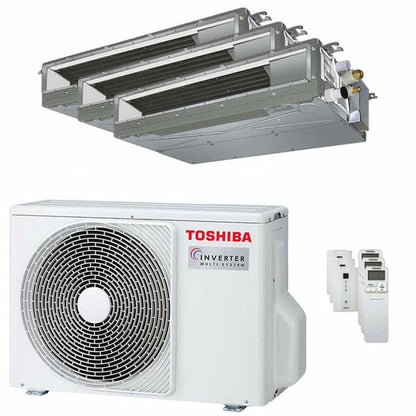 Condizionatore Toshiba Canalizzabile U2 trial split 7000+7000+16000 BTU inverter A+++ unità esterna 5.2 kW 