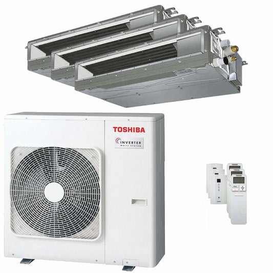 Condizionatore Toshiba Canalizzabile U2 trial split 9000+12000+16000 BTU inverter A+++ unità esterna 7 kW 