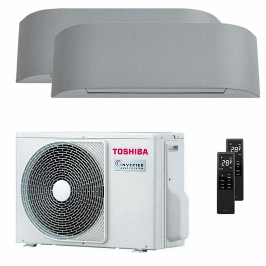 Condizionatore Toshiba Haori dual split 9000+16000 BTU inverter A++ wifi unità esterna 5,2 kW