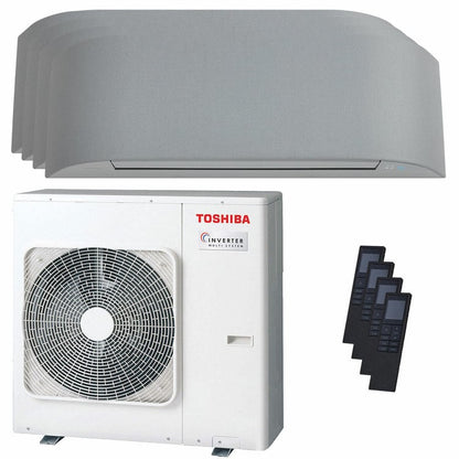 Condizionatore Toshiba Haori quadri split 12000+12000+12000+12000 BTU inverter A++ wifi unità esterna 8 kW 