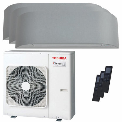 Condizionatore Toshiba Haori trial split 7000+9000+16000 BTU inverter A+++ wifi unità esterna 7 kW 