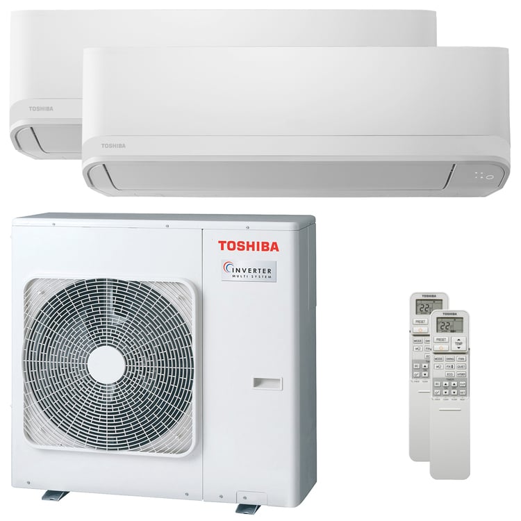 Condizionatore Toshiba NEW SEIYA dual split 16000+16000 BTU inverter A unità esterna 10,0 kW