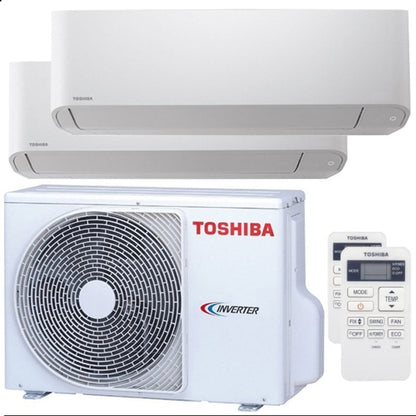 Condizionatore Toshiba Seiya dual split 12000+12000 BTU inverter A++ unità esterna 5,2 kW