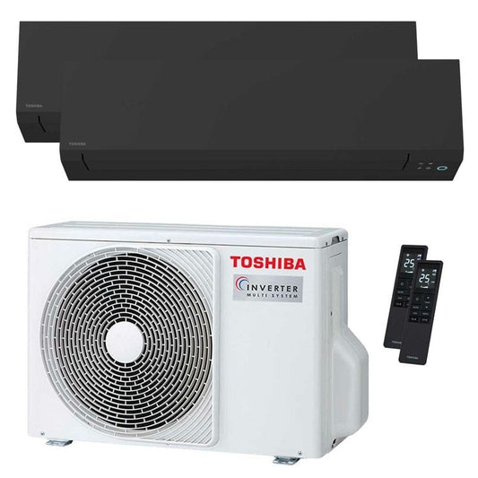 Condizionatore Toshiba SHORAI Edge Black dual split 9000+16000 BTU inverter A++ wifi unità esterna 5.2 kW 