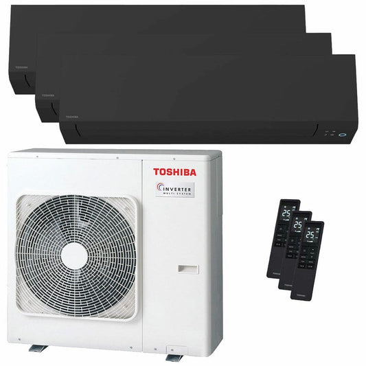 Condizionatore Toshiba SHORAI Edge Black trial split 7000+9000+16000 BTU inverter A+++ wifi unità esterna 7 kW 