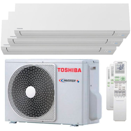 Condizionatore Toshiba SHORAI Edge trial split 7000+7000+16000 BTU inverter A++ wifi unità esterna 5,2 kW