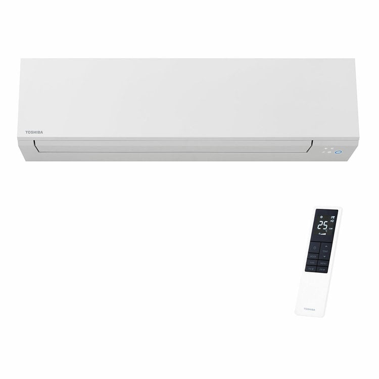 Condizionatore Toshiba SHORAI Edge White dual split 5000+9000 BTU inverter A++ wifi unità esterna 4 kW 