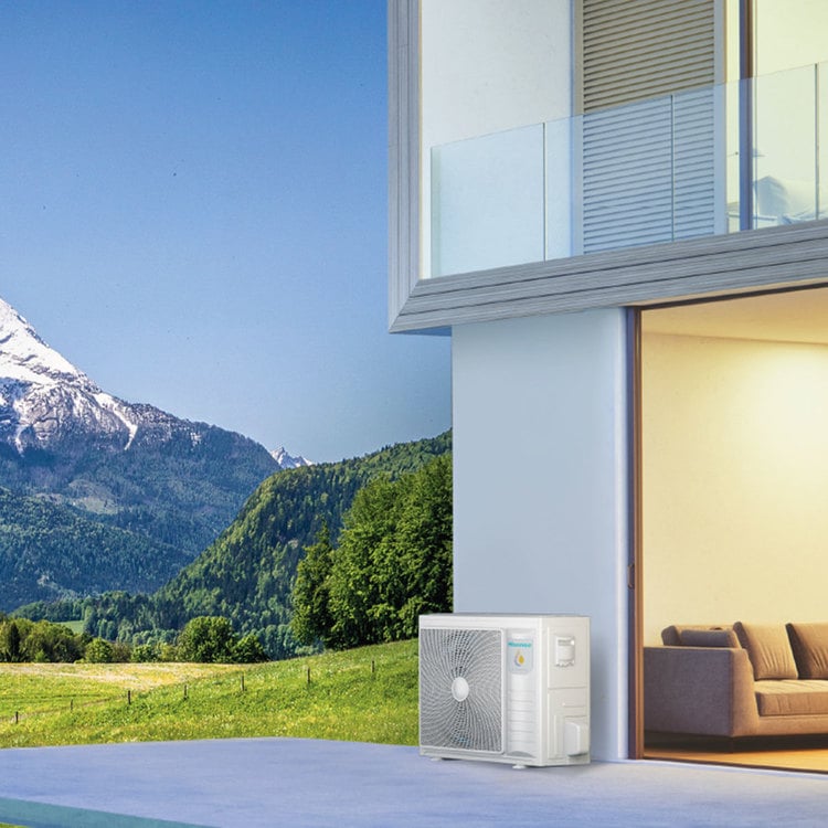 Pompa di calore aria-acqua Hisense Hi-Therma 4,4 kW monoblocco monofase R32 A++