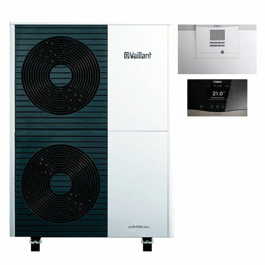 Pompa di calore aria-acqua Vaillant aroTHERM plus VWL 125/6 12 kW 400 V trifase monoblocco R290 A++ ad alta temperatura