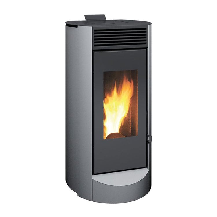 Stufa a pellet Caminetti Montegrappa Landa 9,5 kW ad aria grigia