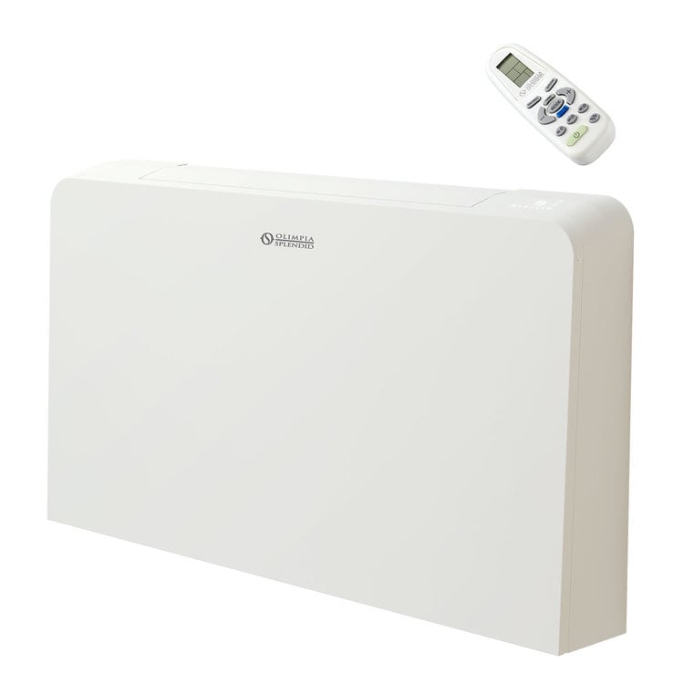 Ventilconvettore con pannello radiante Olimpia Splendid Bi2 SLR AIR inverter 600 DC kW 3,12 - 2,54 + comando TR e telecomando